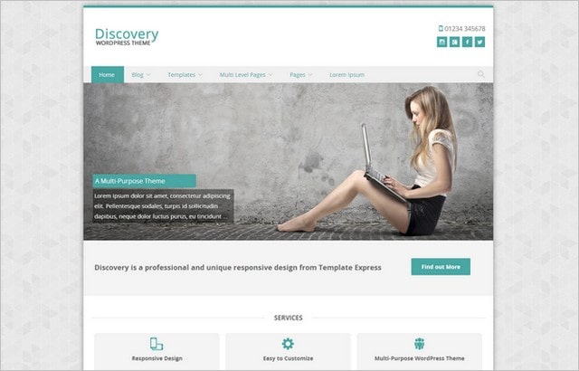 قالب وردپرس شرکتی Discovery